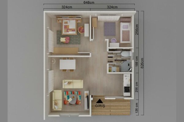 Kayseri Prefabrik 53 mt - Görsel 2