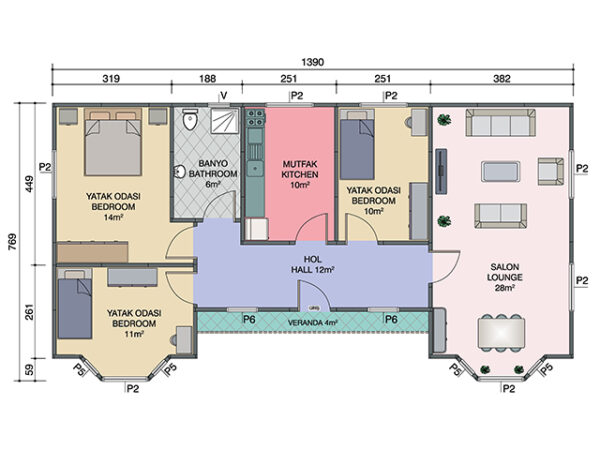 Kayseri Prefabrik 98 mt - Görsel 2