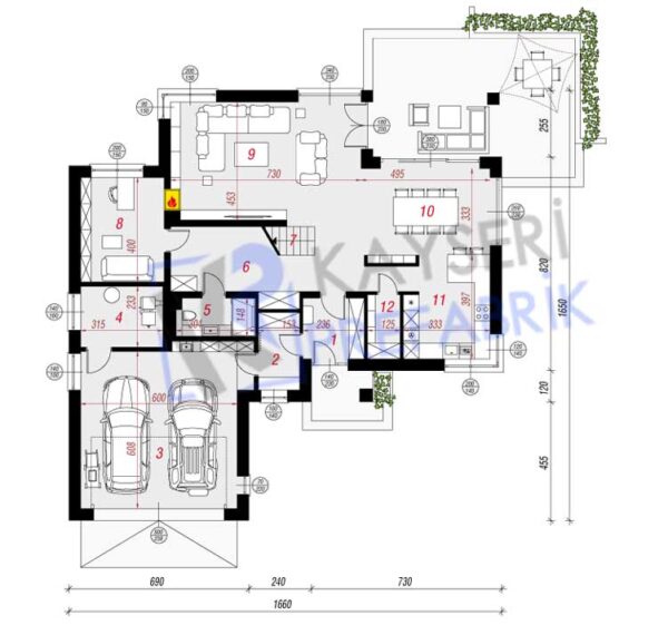 260 mt2 Butik Dubleks Prefabrik Villa 2 260 mt2 Butik Dubleks Prefabrik Villa - Görsel 2