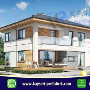 160 mt2 Butik Dubleks Prefabrik Villa
