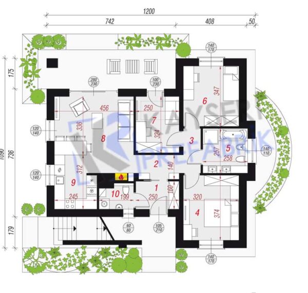 150 mt2 Butik Dubleks Prefabrik Villa - Görsel 2