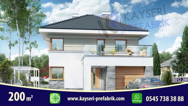 200 mt2 Butik Dubleks Prefabrik Villa 1 200 mt2 Butik Dubleks Prefabrik Villa