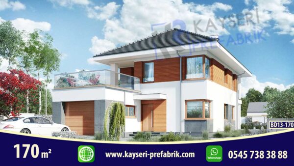 170 mt2 Butik Dubleks Prefabrik Villa 1 170 mt2 Butik Dubleks Prefabrik Villa