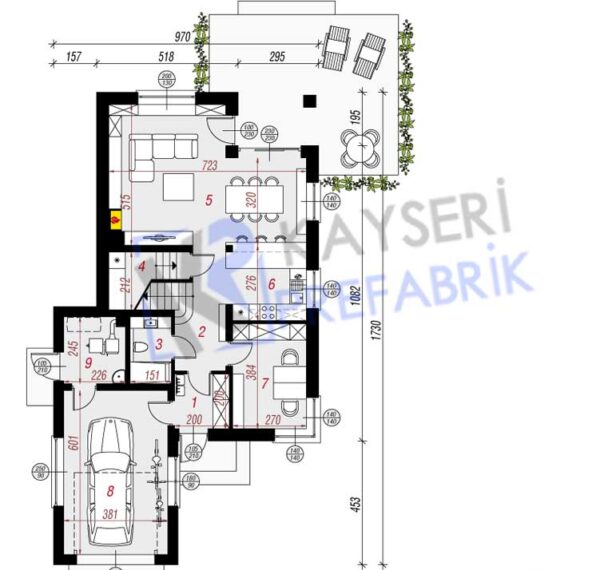 170 mt2 Butik Dubleks Prefabrik Villa 2 170 mt2 Butik Dubleks Prefabrik Villa - Görsel 2