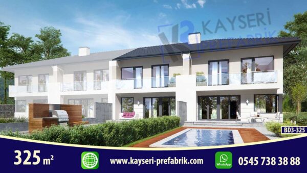 325 mt2 Butik Dubleks Prefabrik Villa