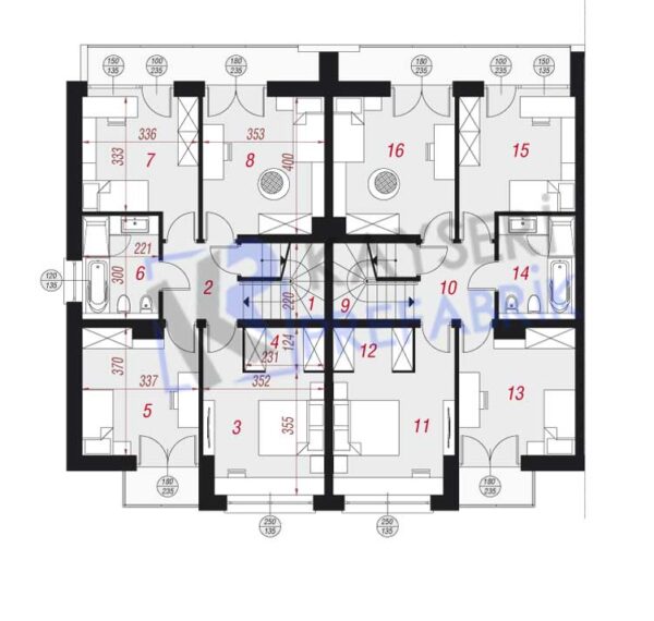 325 mt2 Butik Dubleks Prefabrik Villa - Görsel 3