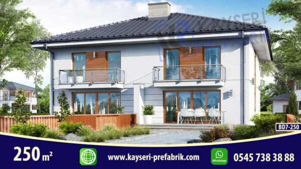 250 mt2 Butik Dubleks Prefabrik Villa