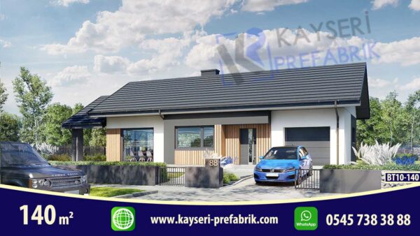 140 mt2 Butik Prefabrik Villa - Görsel 3