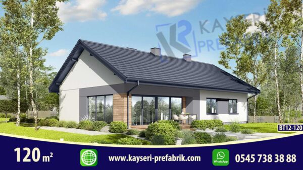120 mt2 Butik Prefabrik Villa - Görsel 3