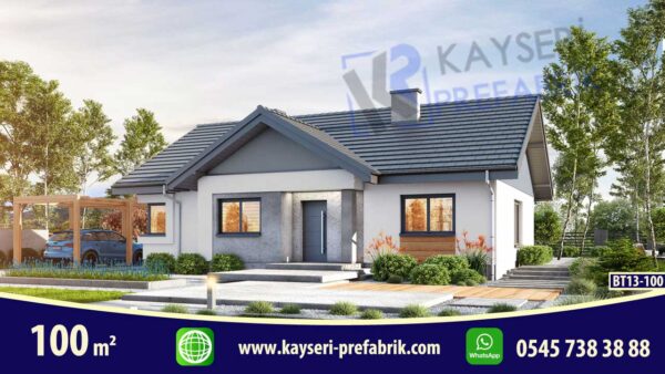 100 mt2 Butik Prefabrik Villa