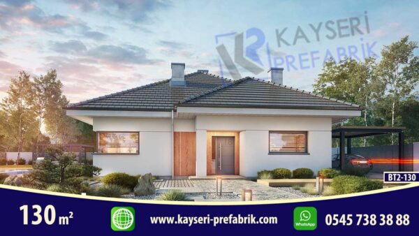 130 mt2 Butik Prefabrik Villa