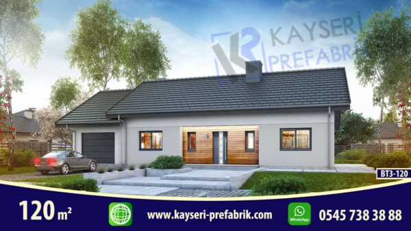 120 mt2 Butik Prefabrik Villa - Görsel 4