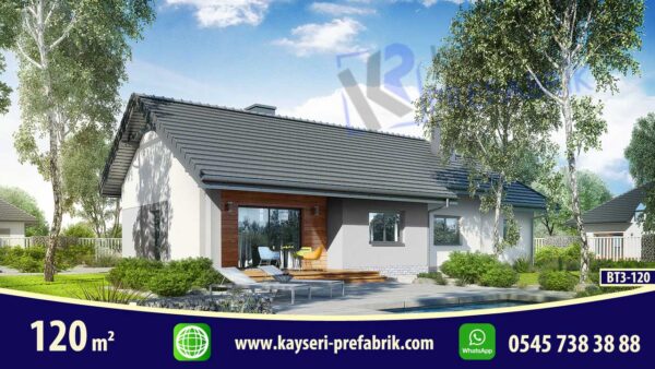 120 mt2 Butik Prefabrik Villa
