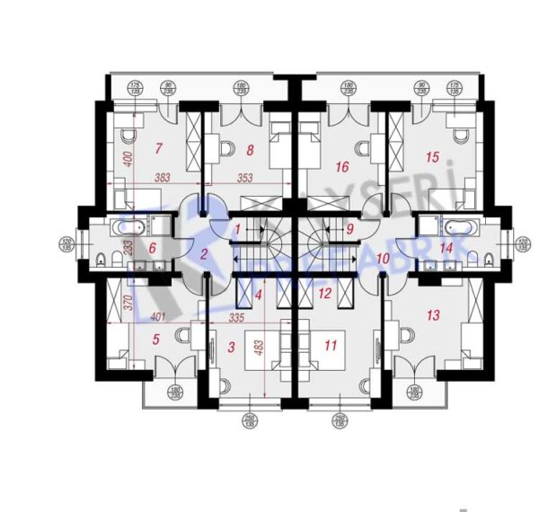335 mt2 Butik Dubleks Prefabrik Villa 3 335 mt2 Butik Dubleks Prefabrik Villa - Görsel 3
